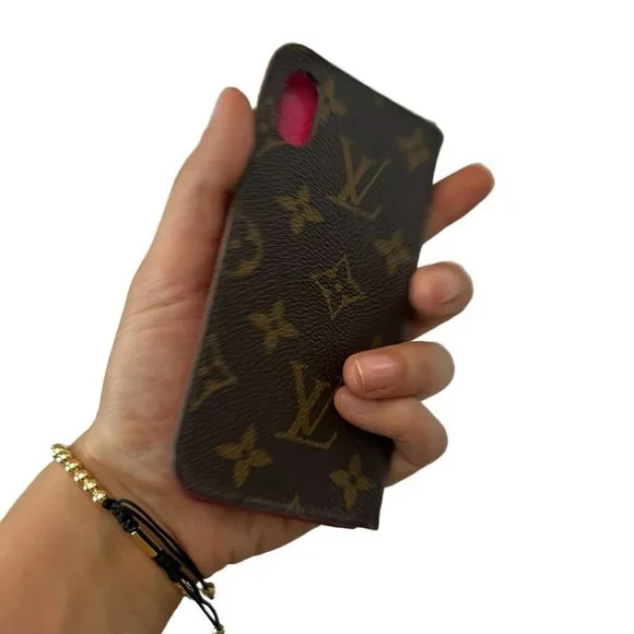 Authentic Louis Vuitton Cell Phone Case Brown Monogram Used LV​​ - Picture 3 of 10